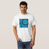 Blue 70 Decade Birthday T-shirt (Voorkant volledig)