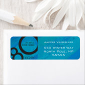 Blue 80 Decade Birthday Etiket (Insitu)