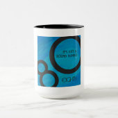 Blue 80 Decade Birthday Mok (Midden)