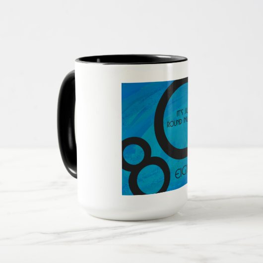 Blue 80 Decade Birthday Mok (Voorkant links)