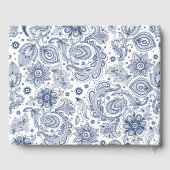 Blue  80th Birthday Party Gastboek Gastenboek (Achterkant)