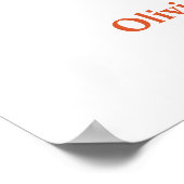 Blue A Baby is Brewing Baby shower Welkom Poster (Hoek)