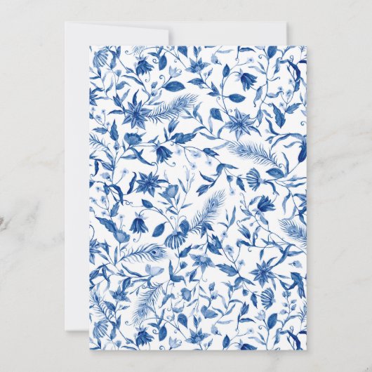 BLUE A Baby is Brouwen Baby shower Uitnodiging (Achterkant)