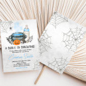 Blue A Baby is het brouwen van Halloween Baby show Kaart