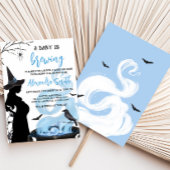 Blue A Baby is het brouwen van Halloween Baby show Kaart