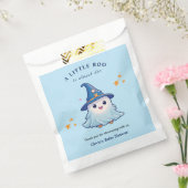 Blue A Little Boo Halloween Baby Shower  Bedankzakje (Gezegeld)