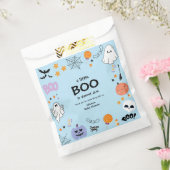 Blue A Little Boo Schattige Ghost Halloween Baby s Bedankzakje (Gezegeld)