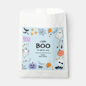Blue A Little Boo Schattige Ghost Halloween Baby s Bedankzakje (Voorkant)