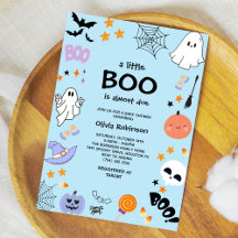 Blue A Little Boo Schattige Ghost Halloween Baby s