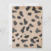 Blue A Little Cowboy Country Western Baby shower Kaart (Achterkant)