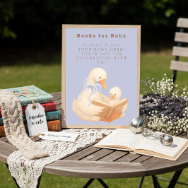 Blue A Silly Goose Books for Baby Sign Kaart