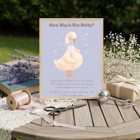 Blue A Silly Goose How Big Is Her Belly  Kaart