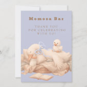 Blue A Silly Goose "Momosa" Mimosa  Table Sign  Kaart (Voorkant)