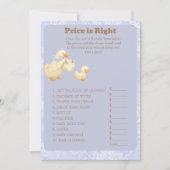 Blue A Silly Goose Price is Right Game card Kaart (Voorkant)