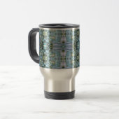 Blue Abalone Design Travel Mug Reisbeker (Voorkant links)