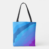 Blue abstract art tote bag (Achterkant)