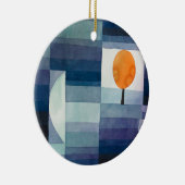 Blue Abstract Autumn Paul Klee Waterverf Keramisch Ornament (Rechts)