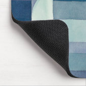 Blue Abstract Autumn Paul Klee Waterverf Muismat (Hoek)