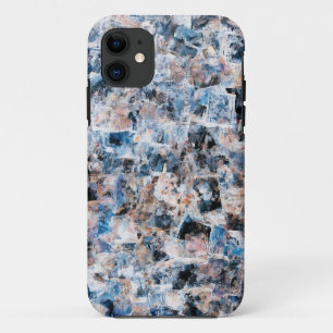 Blue Abstract Collage Mobile Hoesje