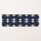 Blue abstract design stylish yoga mat (Achterkant (horizontaal))
