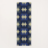 Blue abstract design stylish yoga mat (Achterkant)