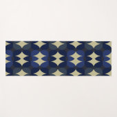 Blue abstract design stylish yoga mat (Voorkant (horizontaal))