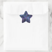 Blue Abstract Fractal Star Sticker (Tas)