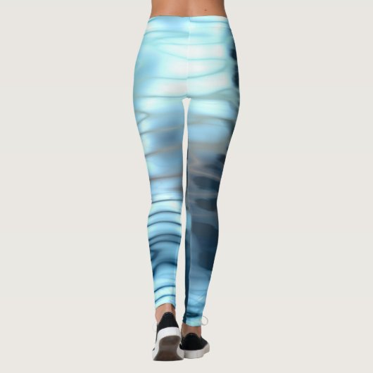 Blue Abstract Leggings (Achterkant)