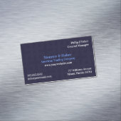 Blue Abstract Modern Magnetisch Visitekaartje (Voorbeeld)