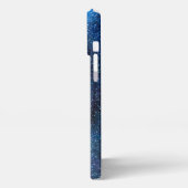 Blue Abstract Motivational iPhone 13 Pro Max Case Hoesje (Linkerkant)