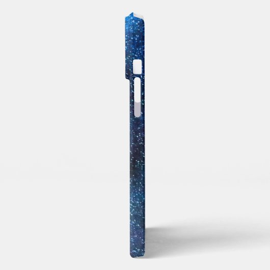 Blue Abstract Motivational iPhone 13 Pro Max Case iPhone Hoesje (Linkerkant)