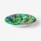 Blue abstract Paper Plate,Dazzling deep blue art Papieren Kommen (Gebogen)