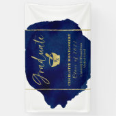 Blue Abstract Pharmacy School Afstuderen Spandoek (Verticaal)