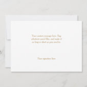 Blue Abstract Photo Template Weddenschap Bedankt (Achterkant)