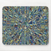 Blue Abstract Pond Muismat (Voorkant)