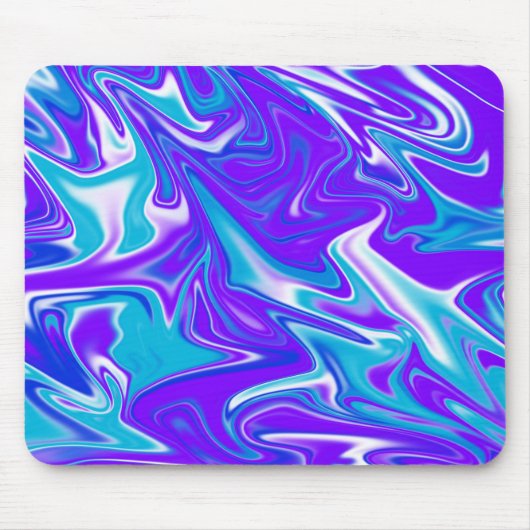 Blue Abstract Silky Sky Pattern Muismat (Voorkant)