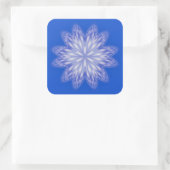 Blue Abstract Snowflake Sticker (Tas)