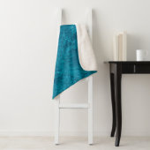 Blue abstract textureabstract, art, graphic decor, sherpa deken (In situ)