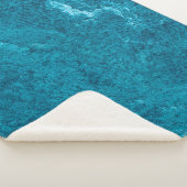 Blue abstract textureabstract, art, graphic decor, sherpa deken (3/4)