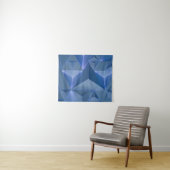 Blue abstract wallpaper wandkleed (In Situ (horizontaal))