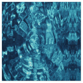 Blue Abstract Water Photo Fabric Stof
