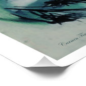 "Blue Abstraction", glanzend Poster (Hoek)