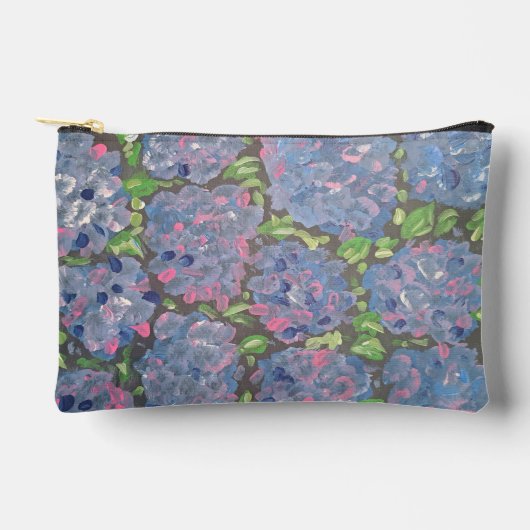 Blue Abundance Floral Accessoires Pouch Etui (Voorkant)