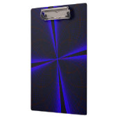 Blue Accent Clover Leaf Geometric Clipboard Klembord (Links)