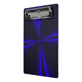 Blue Accent Clover Leaf Geometric Mini Clipboard Klembord (Angled2)