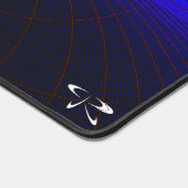 Blue Accent Geometric Clover Leaf Muismat Mat (Hoek)