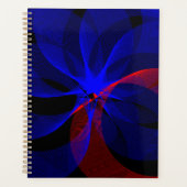 Blue Accent Rotation Geometric Spiral Planner (Voorkant)