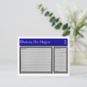 Blue Accents Custom Recipcard Briefkaart (Staand voorkant)