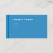 Blue Accountant Bookkeeper Finance Calculator Visitekaartje (Achterkant)