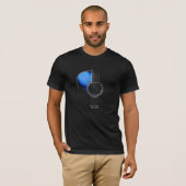 Blue Acoustic Guitar T-Shirt (zie beschrijving) (Voorkant volledig)